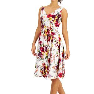 Taylor Floral Print A-Line Dress